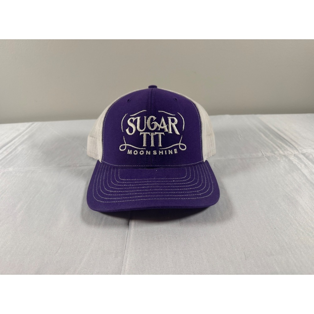 Richardson 112 Sugar Tit Moonshine Trucker Hat Purple White Snapback Cap Mens